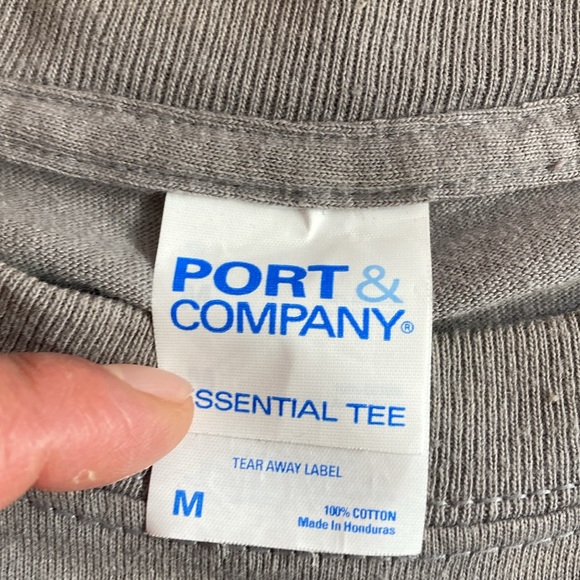 Unisex Medium Port & Co. Shelton & Ferrel Trail Ride Gray Medium T Shirt EUC - Picture 3 of 8